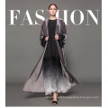 Propriétaire Designer marque oem label fabricant femmes Dubai personnalisé Kimono Fashion Front abaya